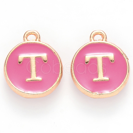 Golden Plated Alloy Enamel Charms LS-ENAM-S118-08T-1
