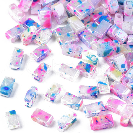 2-Hole Opaque Glass Seed Beads SEED-N004-002-A05-1