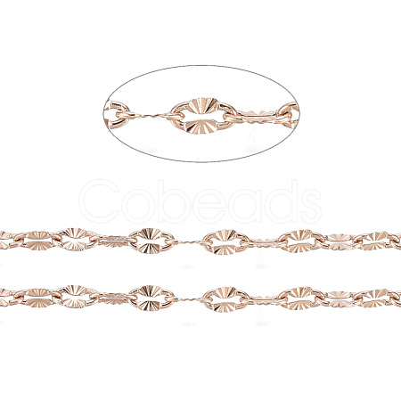Ion Plating(IP) 304 Stainless Steel Textured Dapped Chains CHS-D004-02RG-1