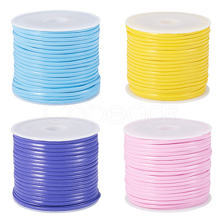 40M 4 Colors PU Leather Thread Cord AJEW-TA0002-29C-1