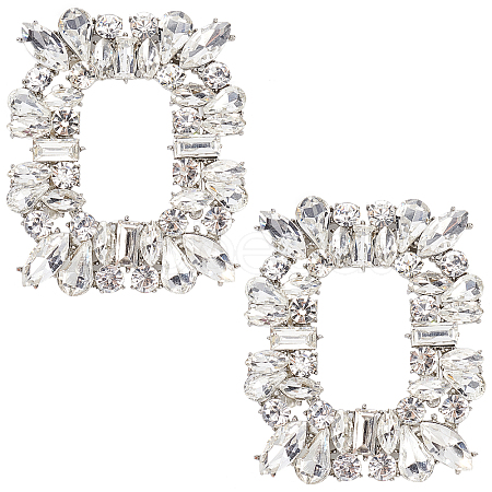 2Pcs Alloy Shoe Buckle Clips FIND-GF0002-79-1