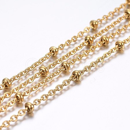 3.28 Feet 304 Stainless Steel Cable Chains X-CHS-H020-02G-1