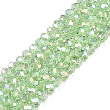 Electroplate Glass Beads Strands EGLA-A044-T4mm-B09-1