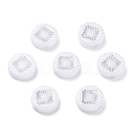 Opaque Acrylic Beads X-OACR-G016-07F-1