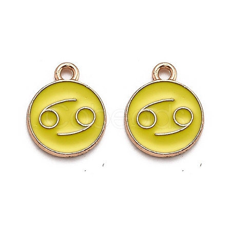 Alloy Enamel Pendants ENAM-S124-01B-14D-1