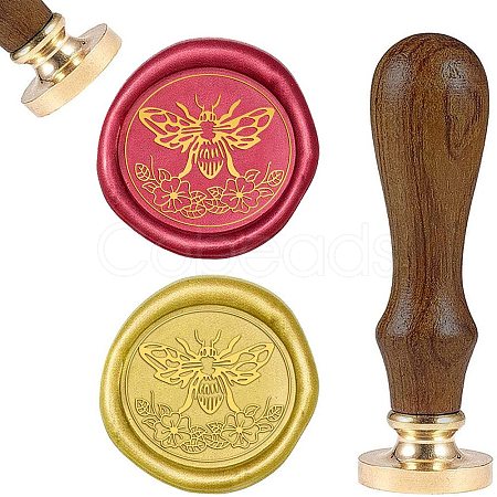 DIY Wood Wax Seal Stamp AJEW-WH0131-171-1