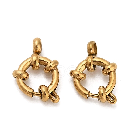 304 Stainless Steel Spring Ring Clasps STAS-K288-03A-G-1