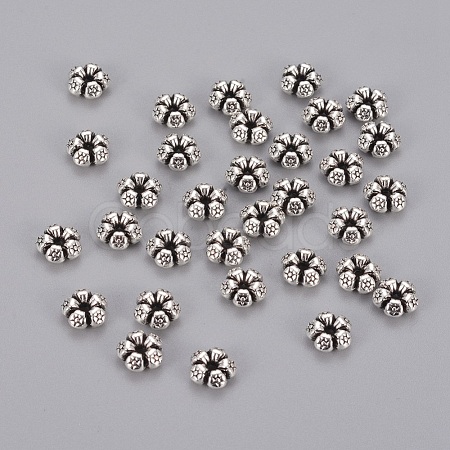 Tibetan Silver Spacer Beads X-AC0752-1