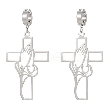 201 Stainless Steel Clip-on Earrings FS-WGD509B-06-1