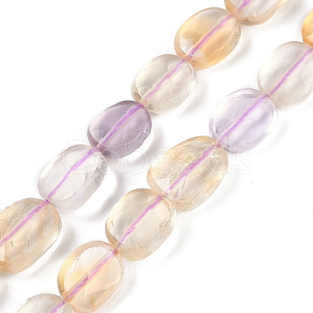 Natural Ametrine Beads Strands G-B125-K01-01-1