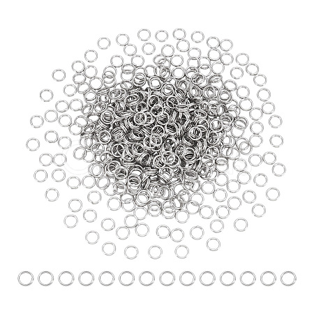 500Pcs Non-Tarnish 304 Stainless Steel Split Rings STAS-UN0065-26P-02-1