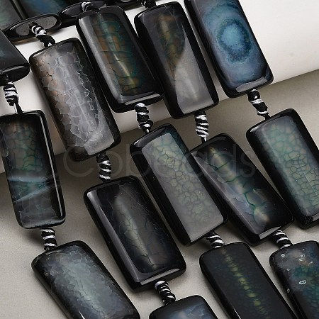 Natural Dragon Veins Agate Beads Strands GG-CBA2A74-01E-1