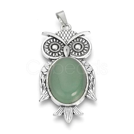 Natural Green Aventurine Big Pendants G-S246-01A-1