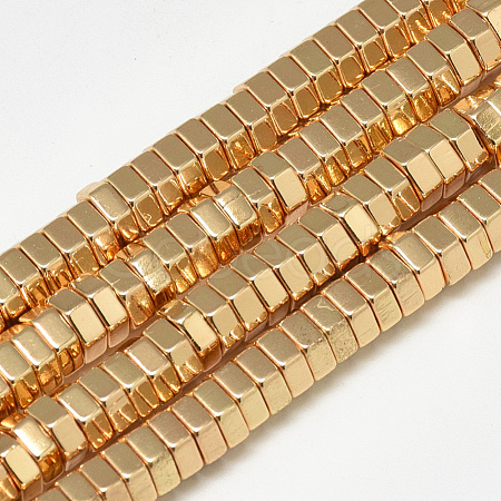Electroplate Non-magnetic Synthetic Hematite Beads Strands G-Q465-32KC-1