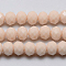 Imitation Jade Glass Bead Strands, Faceted, Rondelle, Navajo White, 3.5x2.5~3mm, Hole: 1mm, about 139pcs/strand, 14 inch