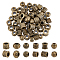 GOMAKERER 60Pcs 6 Styles Tibetan Style European Beads, Large Hole Beads, Barrel/Column/Column, Antique Bronze, 8.5~11.5x7~8mm, Hole: 4~6mm, 10pcs/style