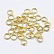 925 Sterling Silver Split Jump Rings, Double Loop Jump Rings, Round Rings, Golden, 6x2mm, Inner Diameter: 4mm