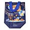 Hanukkah Theme Non-Woven Reusable Folding Gift Bags with Handle, Portable Waterproof Shopping Bag for Gift Wrapping, Rectangle, Dark Blue, 23x21.5x11cm