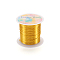 Round Copper Wire Copper Beading Wire for Jewelry Making, Long-Lasting Plated, Gold, 20 Gauge, 0.8mm, about 26.24 Feet(8m)/roll