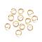 304 Stainless Steel Open Jump Rings, Metal Connectors for DIY Jewelry Crafting and Keychain Accessories, Real 18k Gold Plated, 20 Gauge, 6x0.8mm