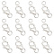 GOMAKERER 12Pcs 3 Styles 925 Sterling Silver Lobster Claw Clasps, with 12Pcs Open Jump Rings, Silver, Clasps: 8~10x5~6x2.5~3mm, Hole: 2~3.5mm, 4pcs/style;  Rings: 24 Gauge, 3x0.5mm, Inner Diameter: 2mm