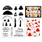 PVC Plastic Stamps, for DIY Scrapbooking, Photo Album Decorative, Cards Making, Stamp Sheets, Mushroom Pattern, 16x11x0.3cm