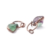 Natural Fluorite Pendants G-M383-26B-3