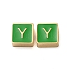 304 Stainless Steel Enamel Beads STAS-L022-293G-Y-1