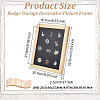 Wood & Plastic Rectangle Photo Frame Stand DJEW-WH0072-13C-03-2