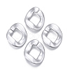 Spray Painted CCB Plastic Linking Rings CCB-R104-01B-03-1