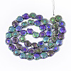 Electroplate Glass Beads Strands X-EGLA-S190-01B-2