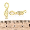 Brass Micro Pave Cubic Zirconia European Dangle Charms KK-D325-20G-01-3