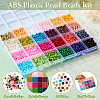 ABS Plastic Beads KY-TAC0013-03-4