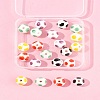 20Pcs 5 Colors Handmade Porcelain Beads PORC-FS0001-19-9