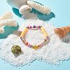 Handmade Polymer Clay Heishi Beads Stretch Bracelet BJEW-JB07372-02-2