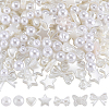 7 Styles ABS Plastic Imitation Pearl Beads KY-SC0002-17-1