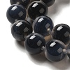 Natural Dyed & Heated Runny Agate Beads Strands G-K356-A02-02-4