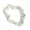 Natural Howlite Stretch Bracelets PW-WG56138-40-1