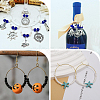 100Pcs 316 Surgical Stainless Steel Wine Glass Charms Rings STAS-BBC0005-97D-7