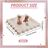 Square Natural Stone Fruit Jewelry Plate ODIS-WH0086-184-2