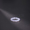 Synthetic Opalite Stretchy Finger Rings FS-WG01730-24-1