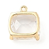 Brass with K9 Glass Pendants KK-C024-01KCG-2