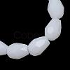 Opaque Solid Glass Bead Strands GLAA-R168-3x5-02C-2