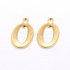 201 Stainless Steel Pendants X-STAS-O098-03G-O-1