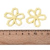Spray Painted Alloy Flower Multi-Strand Links PALLOY-Q464-01D-3