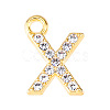 Golden Tone Alloy Rhinestone Pendants PW-WGCC773-24-1