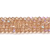 Transparent Electroplate Glass Beads Strands EGLA-A039-T2mm-L12-1