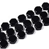 Natural Obsidian Beads Strands G-P534-A22-01-4