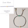 Mother's Day Adjustable Brass Bead Braided Bead Bracelets YE2550-13-1