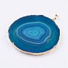 Natural Agate Big Pendants G-P305-E05-G-3